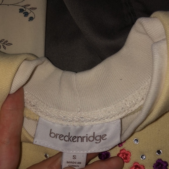 Vintage 2PC bundle floral lined sweaters - Picture 7 of 9